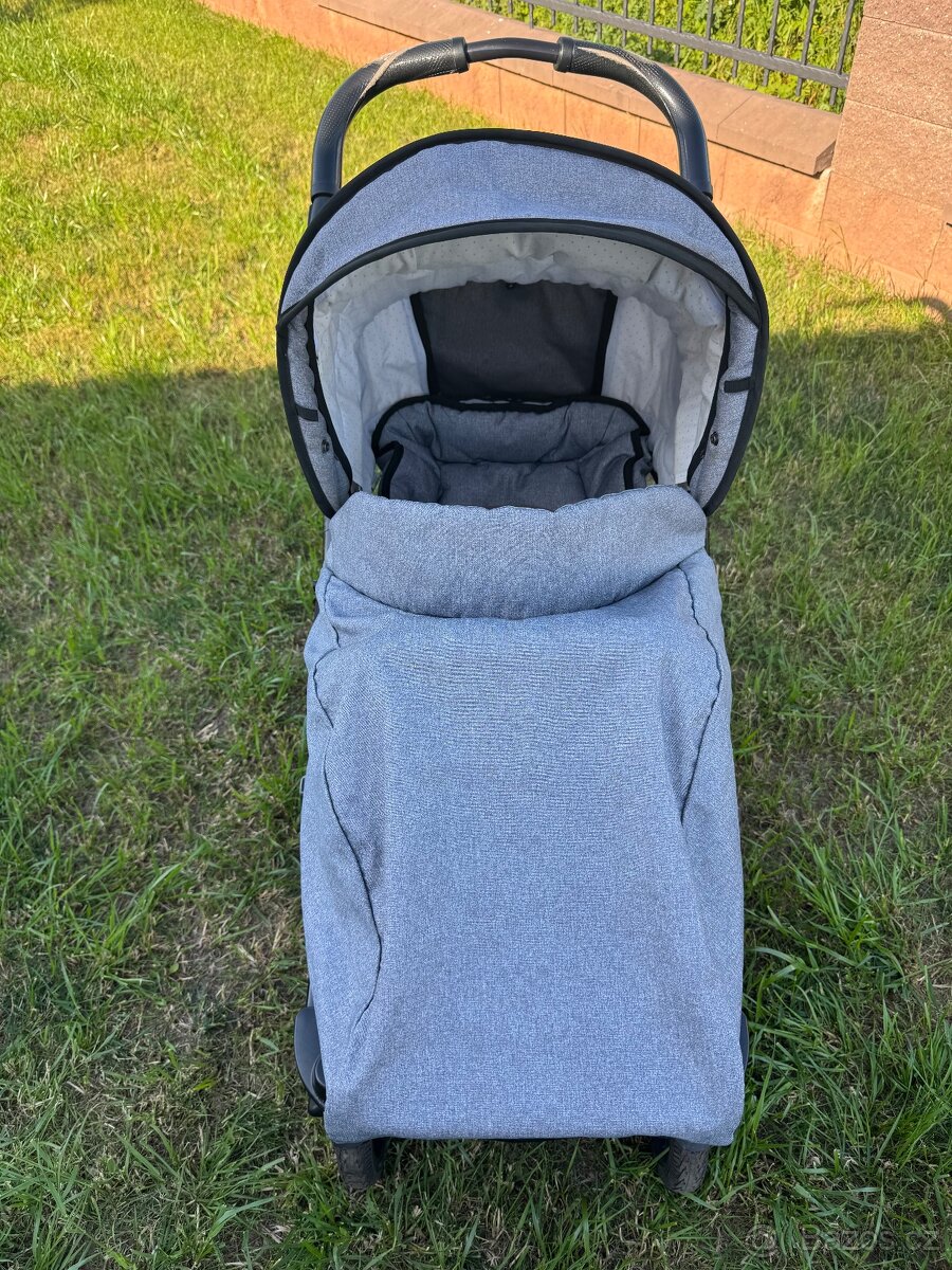 Emmaljunga kočárek set -šedo-hnědá - 15