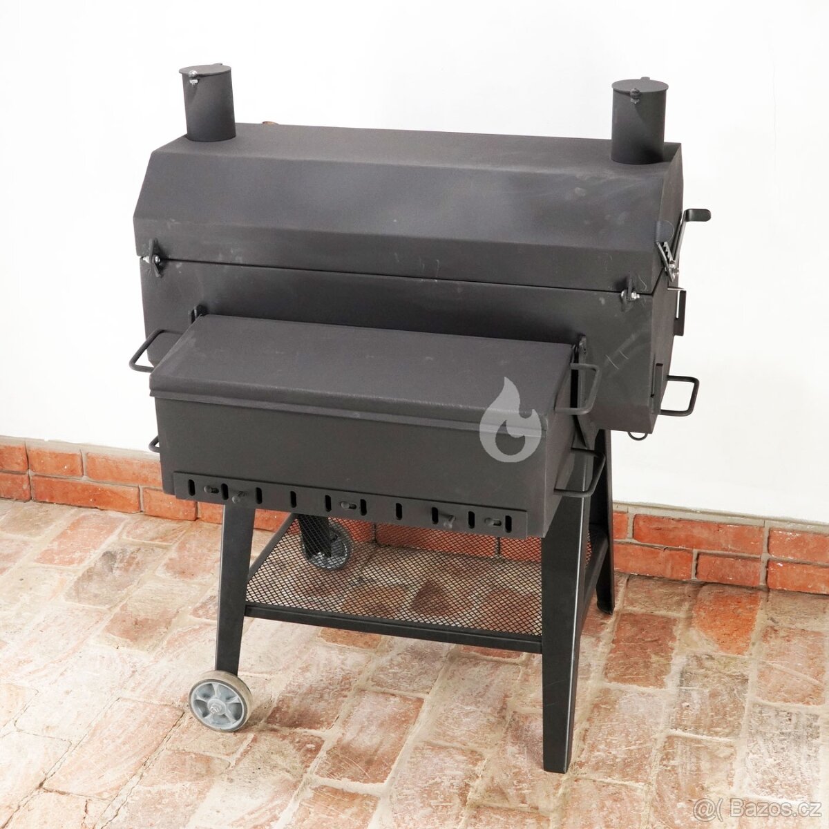 Gril na kýtu, kuřata G450 Braver se zadním topeništěm, jehla - 15