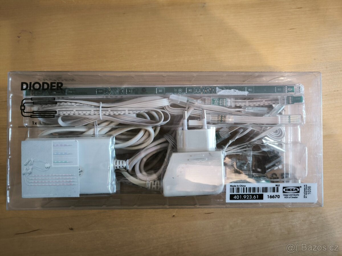 IKEA BESTA TV stěna s držákem TV+ LED osvětlení - 15