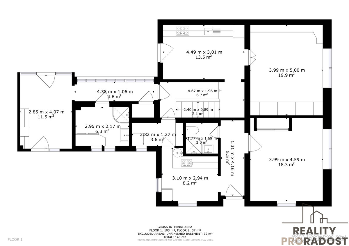Prodej rodinného domu 164 m2 se dvěma bytovými jednotkami – - 15