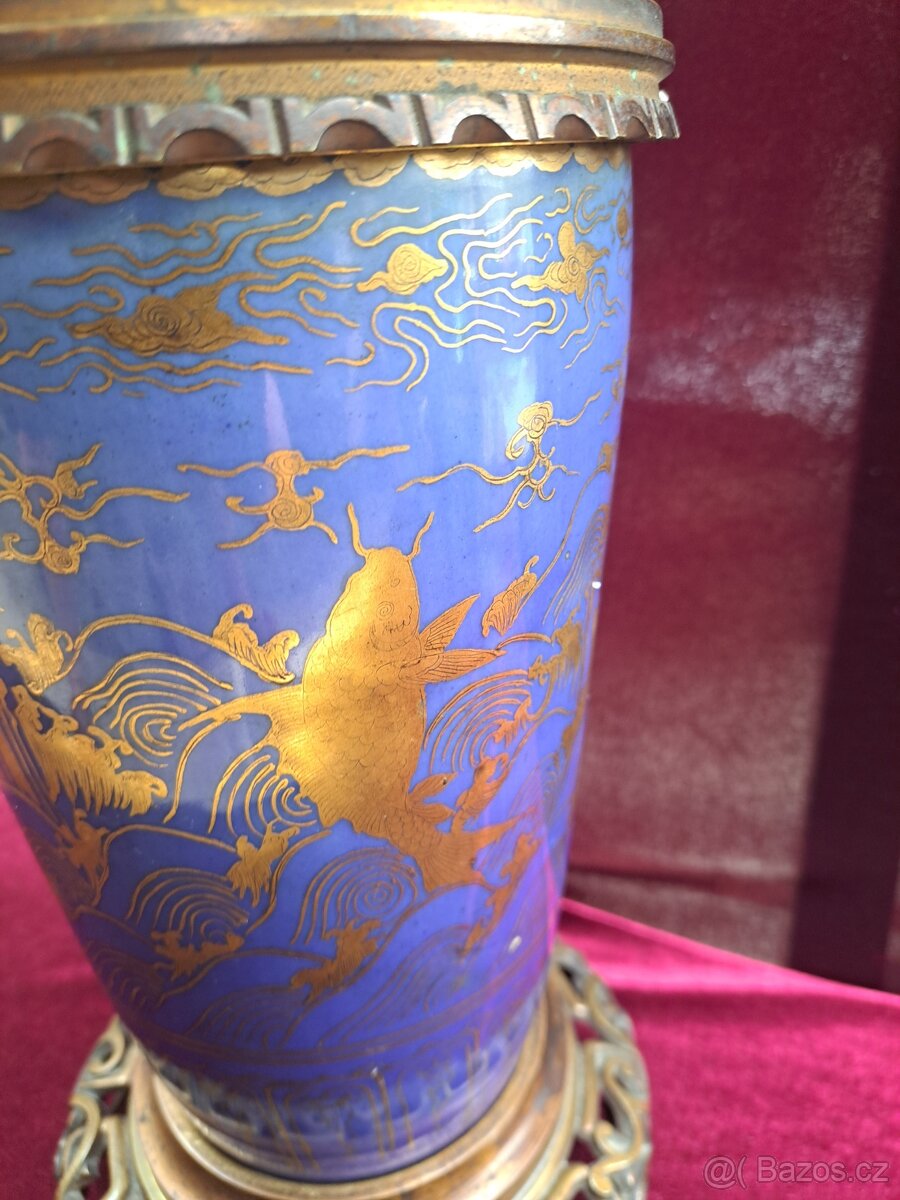 Petrolejová lampa - modrá - 15