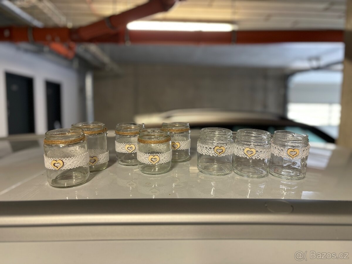 Svatba - Svatební sklenice na svíčky - 15