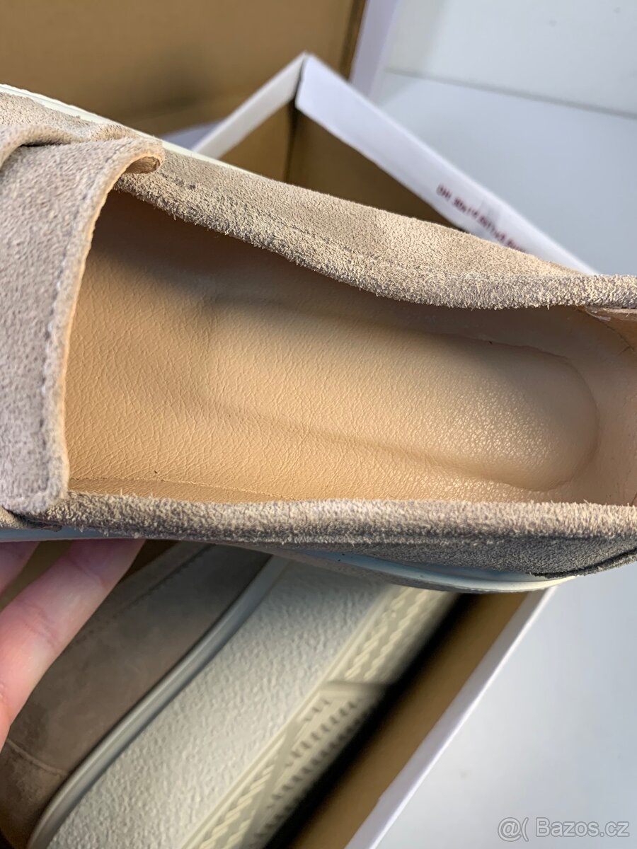 Dámské Loafers/ Mokasíny Kůže Nove - 15