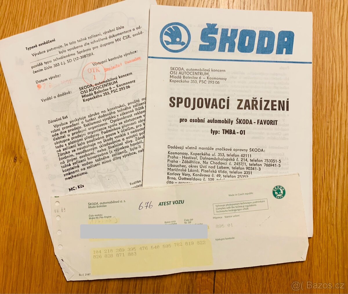 Škoda Favorit GLX. 1. majitel, najeto 33 000km , plná výbava - 15