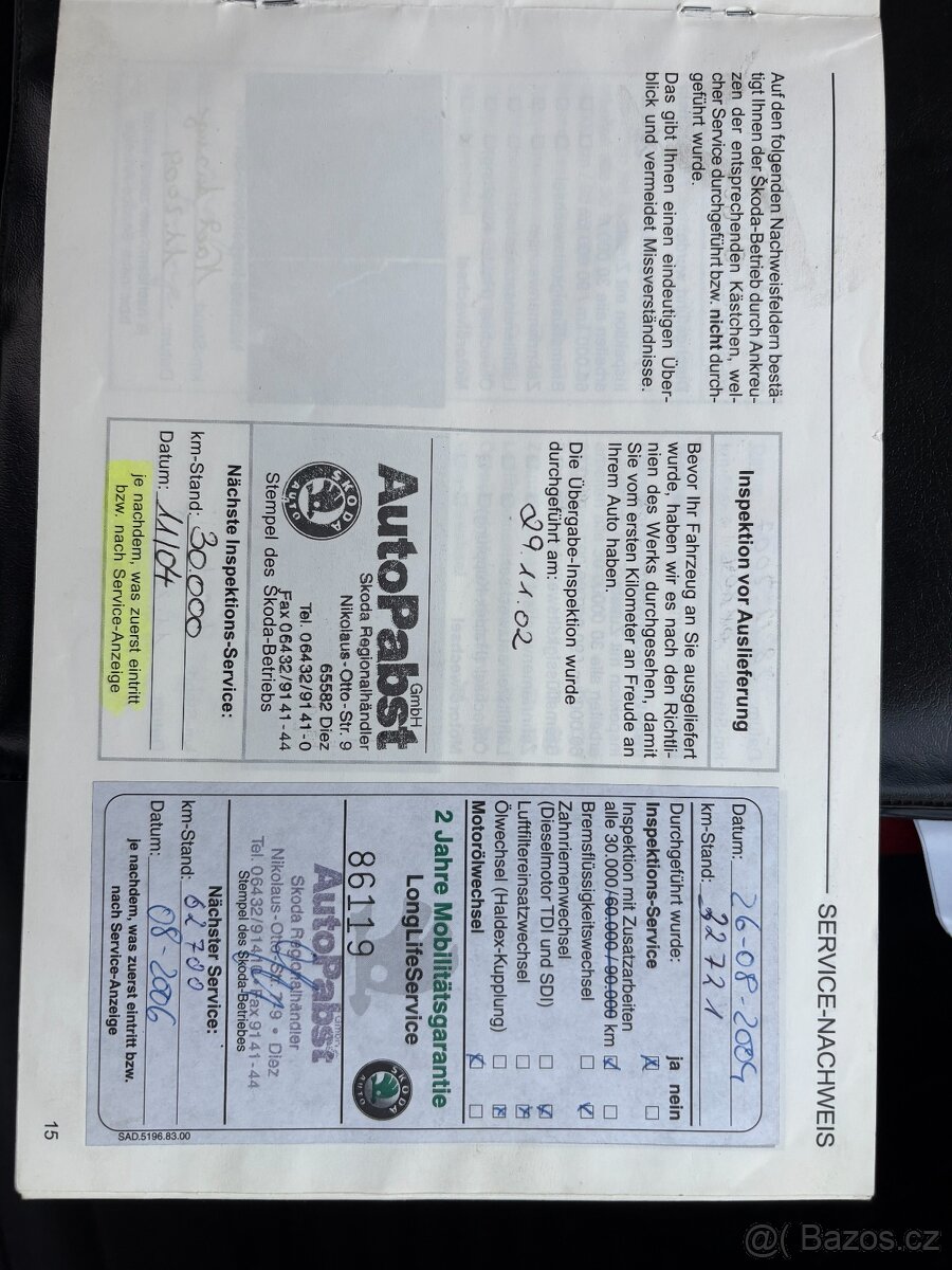 Škoda Octavia 2.0i, 85kW Automat, Klima - 15