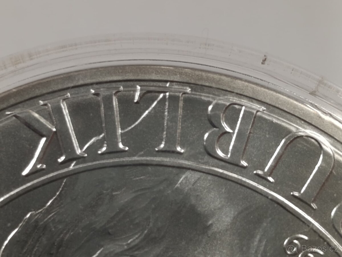 Stříbrná 10 oz investiční mince Český lev 2022 stand, 311gr. - 15