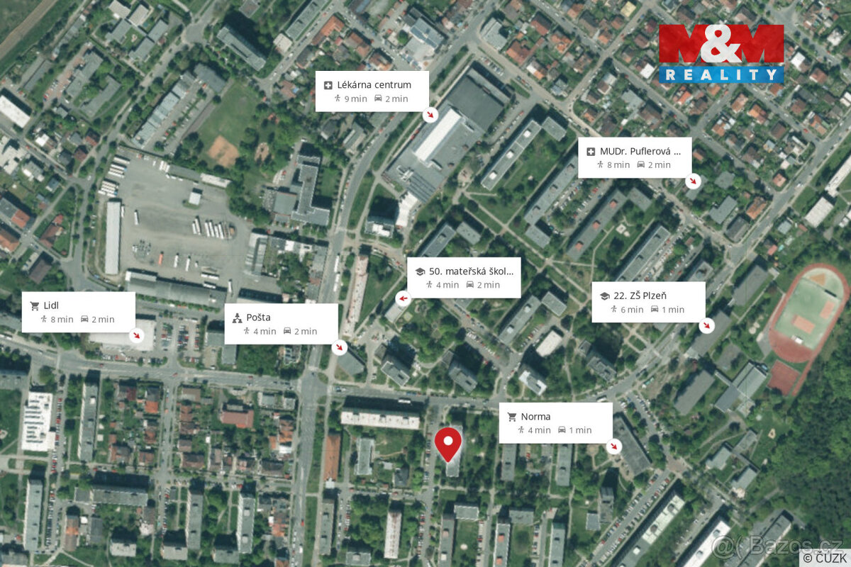 Prodej bytu 2+1, 55 m², Plzeň, ul. Ke Kukačce - 15