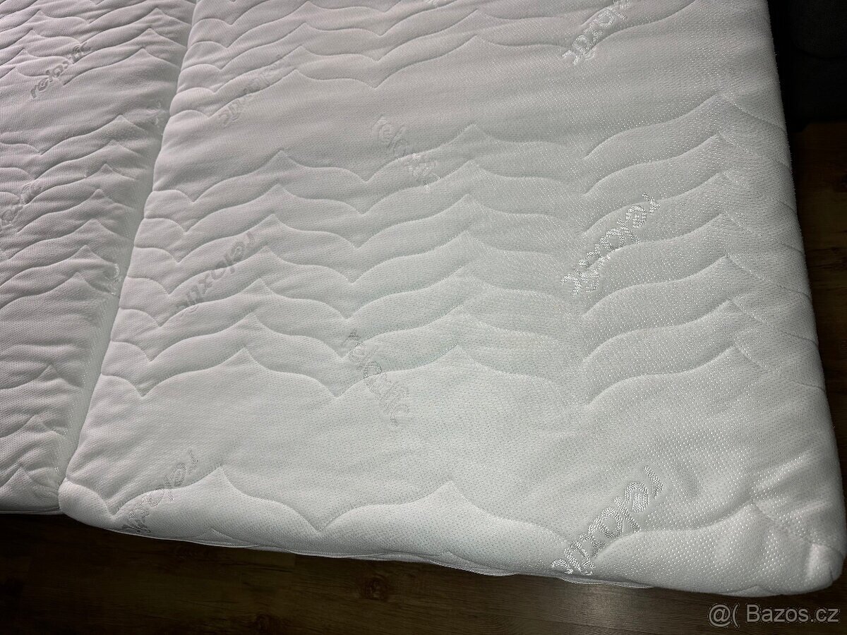 Moderní postel dvoulůžko kompletní zánovní - 15