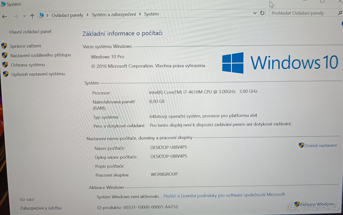 Dell Latitude E6440 Core-i7,8GB,SSD,FHD,Cz podsvíc., TOP - 15