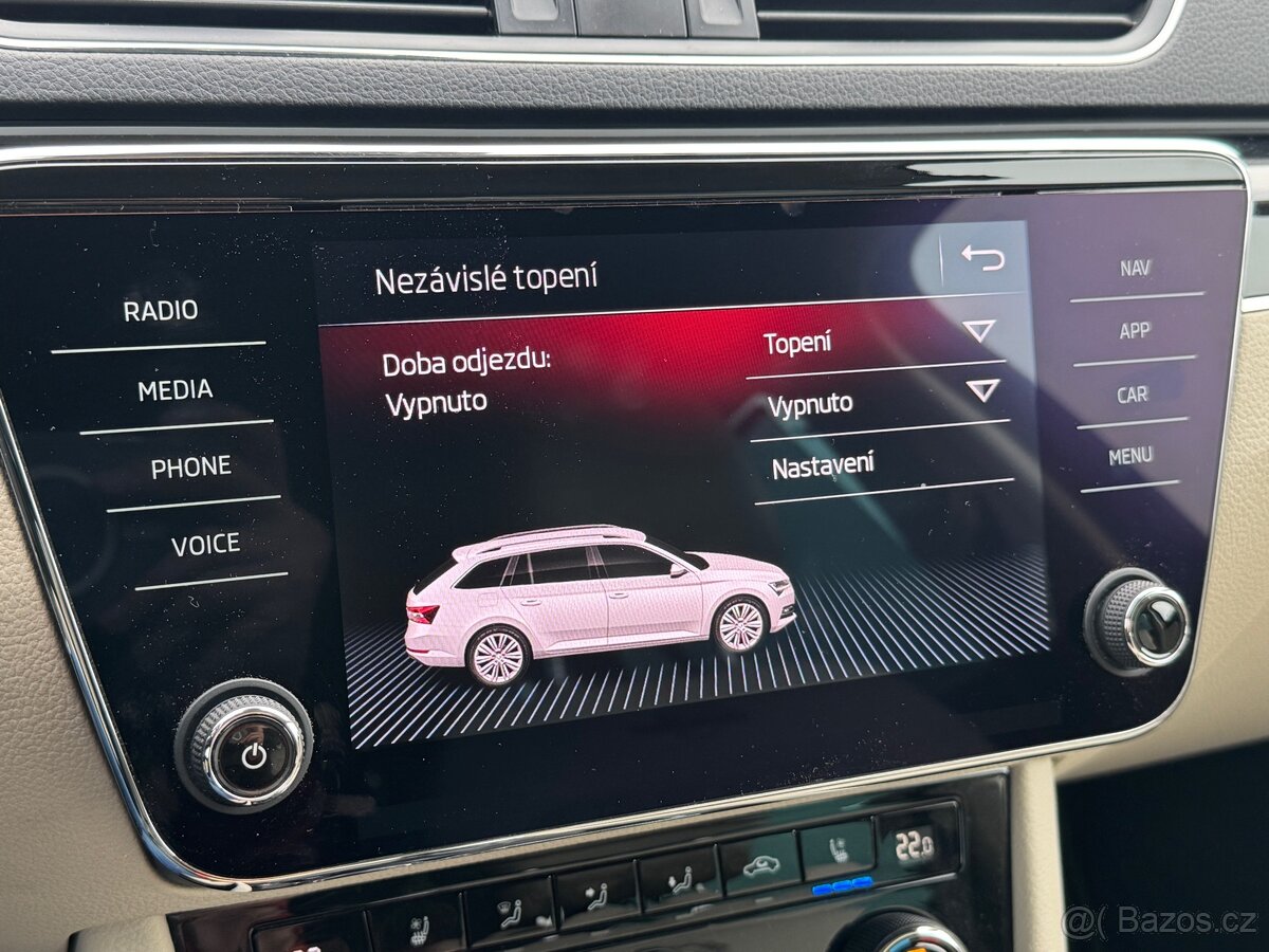 Škoda Superb, 2.0TDi 140kw 4x4 L&K webasto - 15