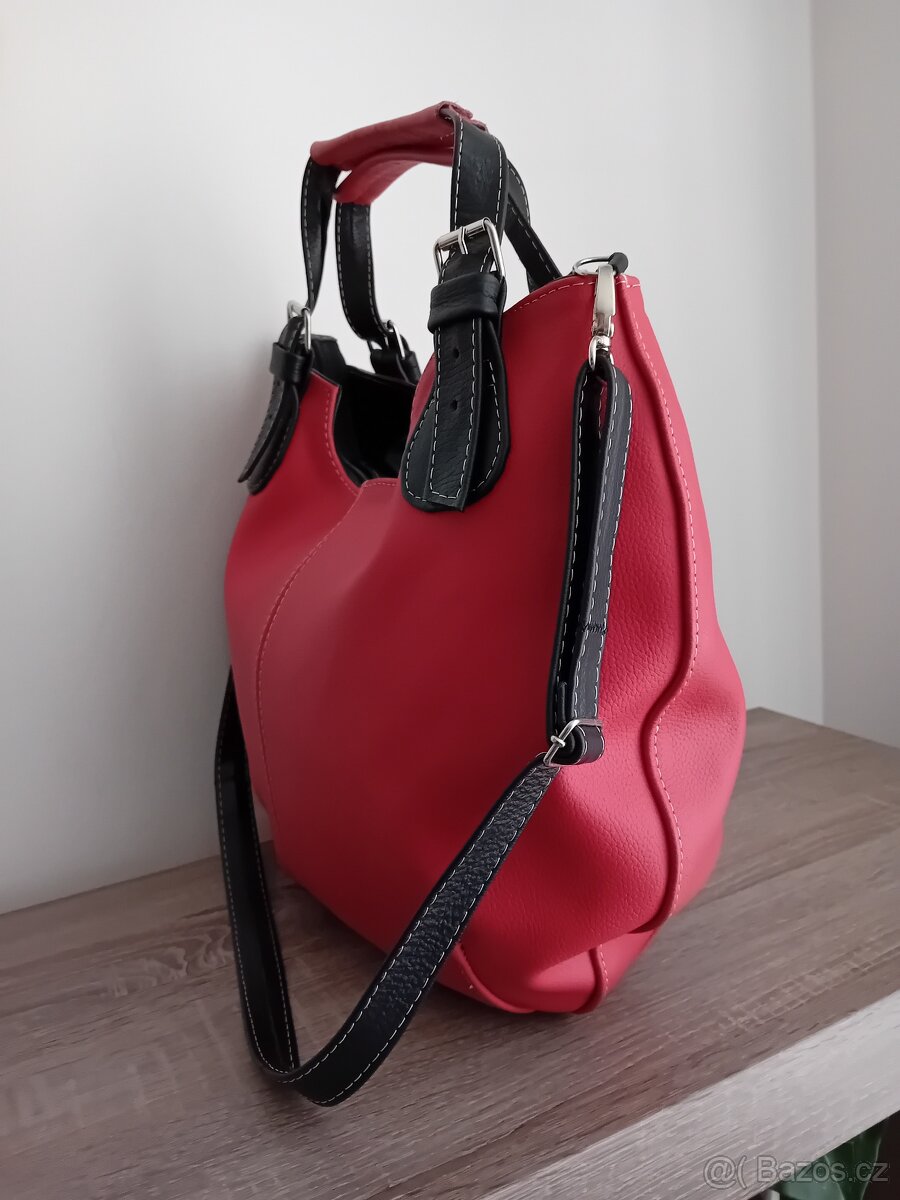 Leather dámská velká hobo kabelka kožená nová - 15