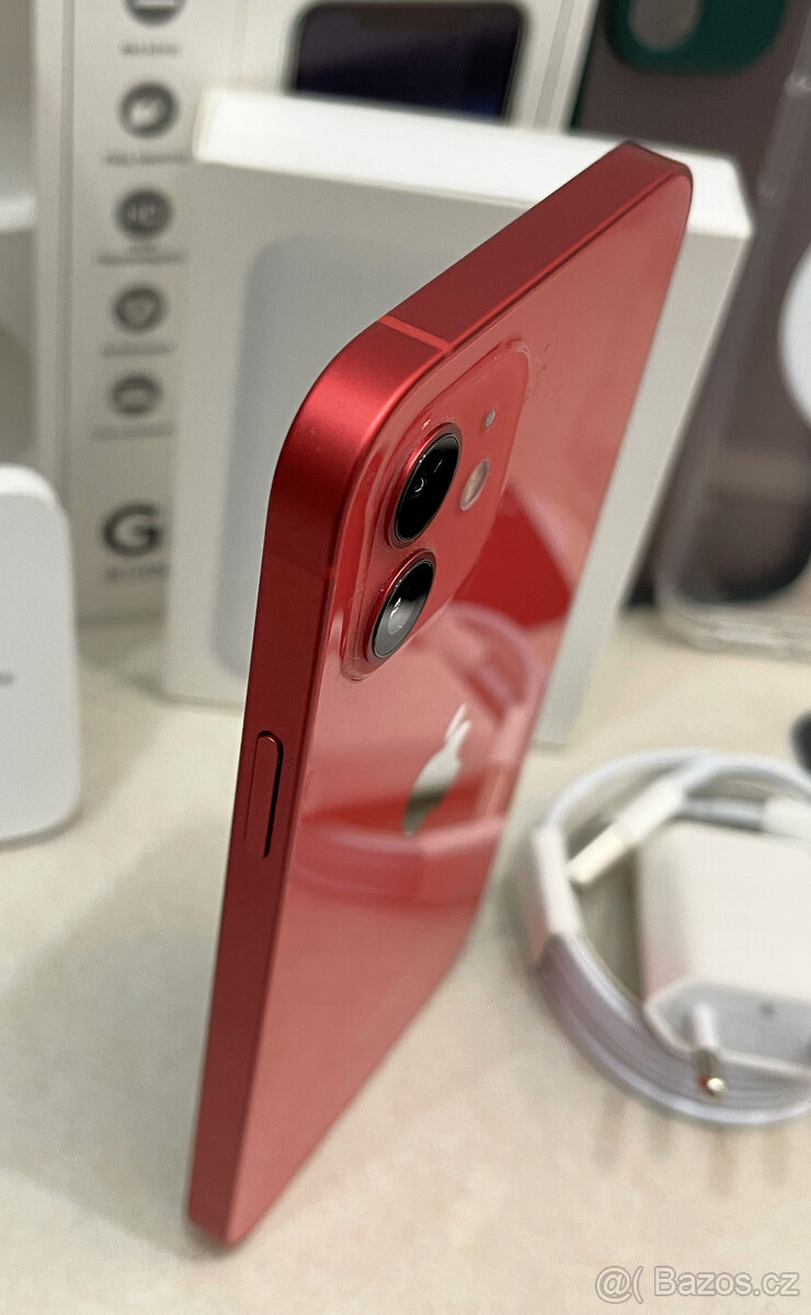 🍏 Apple iPhone 12 128GB - Red (12m. ZÁRUKA) + MEGA DÁRKY - 15