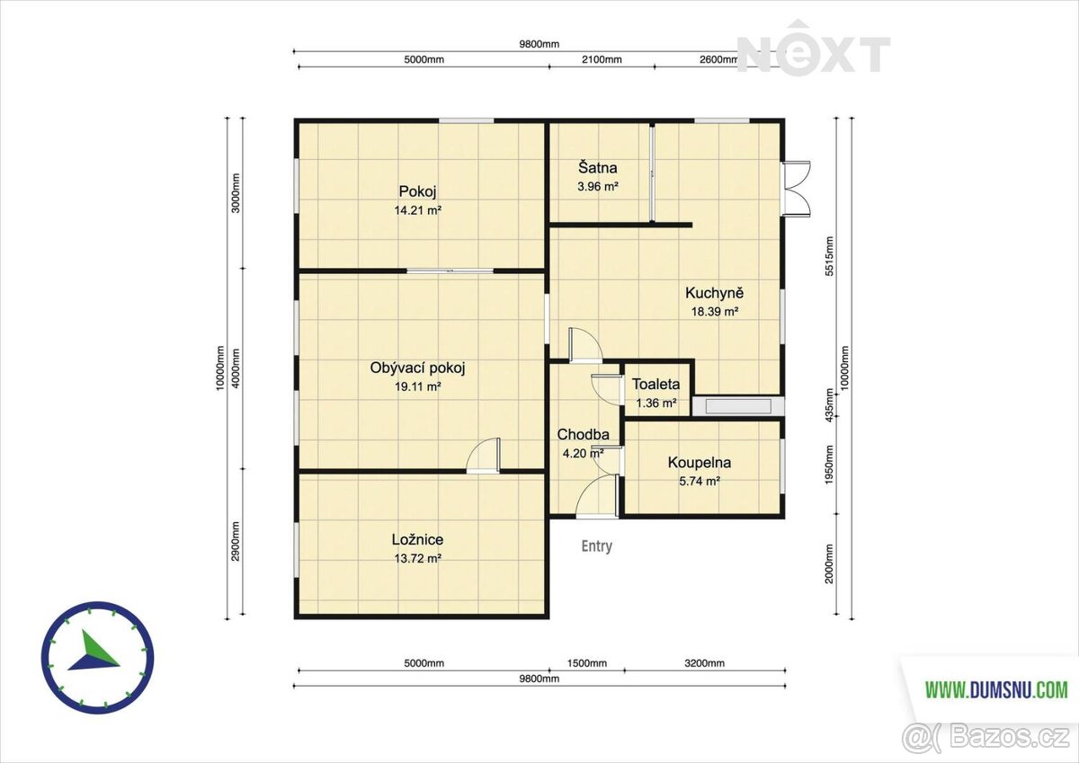 Prodej byt 3+1, 99㎡ - 15