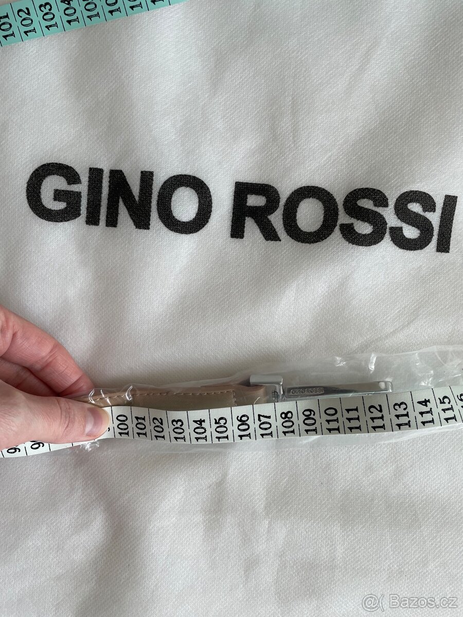 Nová béžová kožená kabelka Gino Rossi - 15