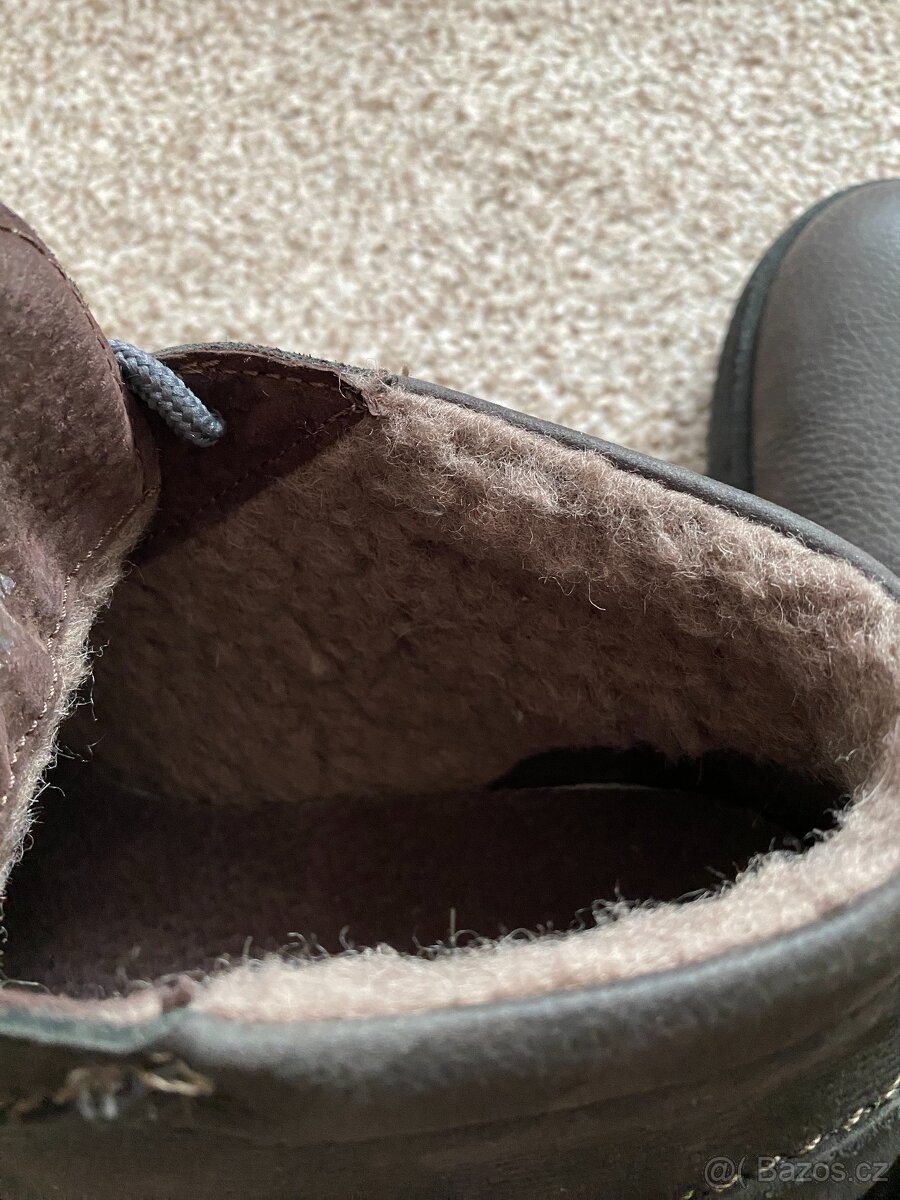 Nové pánské kožené zimní boty Baťa s kožichem - č. 42 - 15