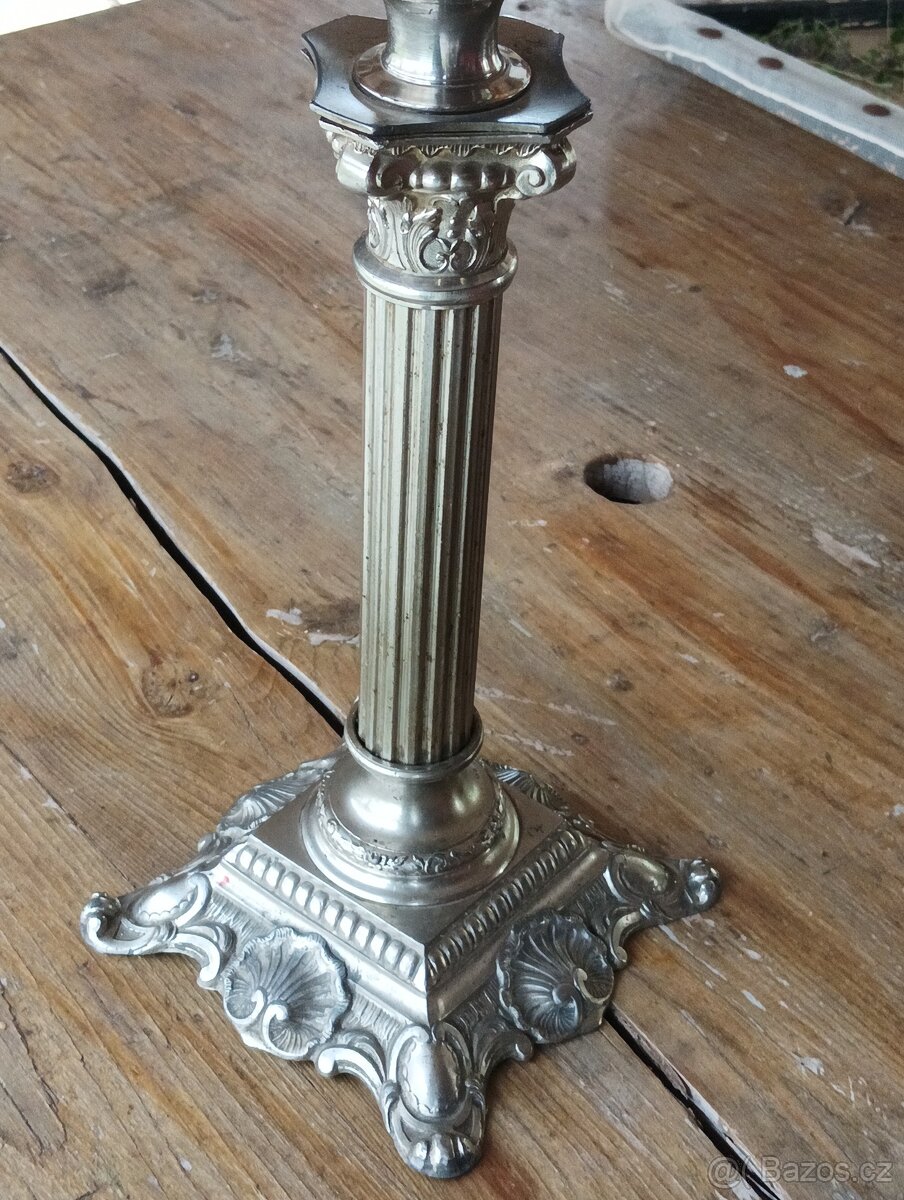 EMPÍROVÁ PETROLEJOVÁ LAMPA FRANCIE 19. STOLETÍ - 15