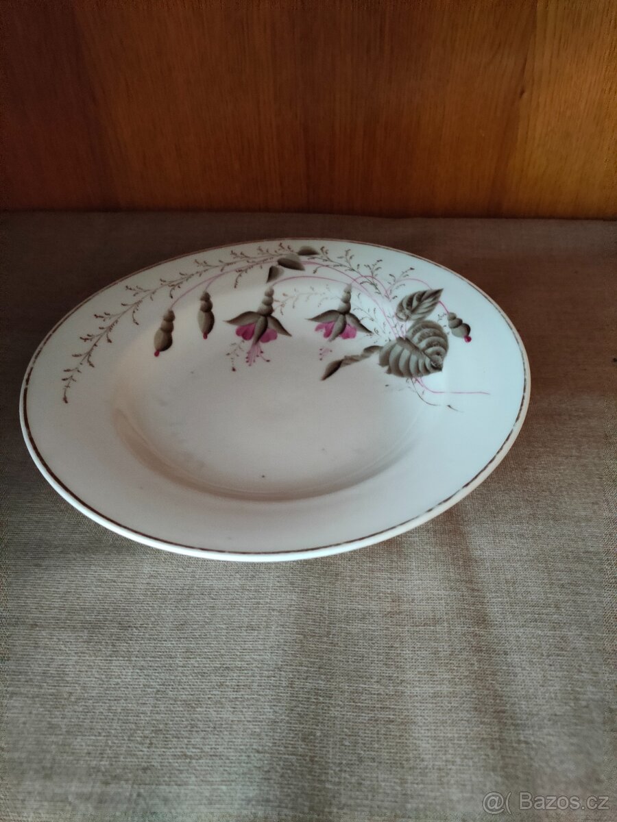 Talíře hluboké, mělké, dezertní, retro .... - 15