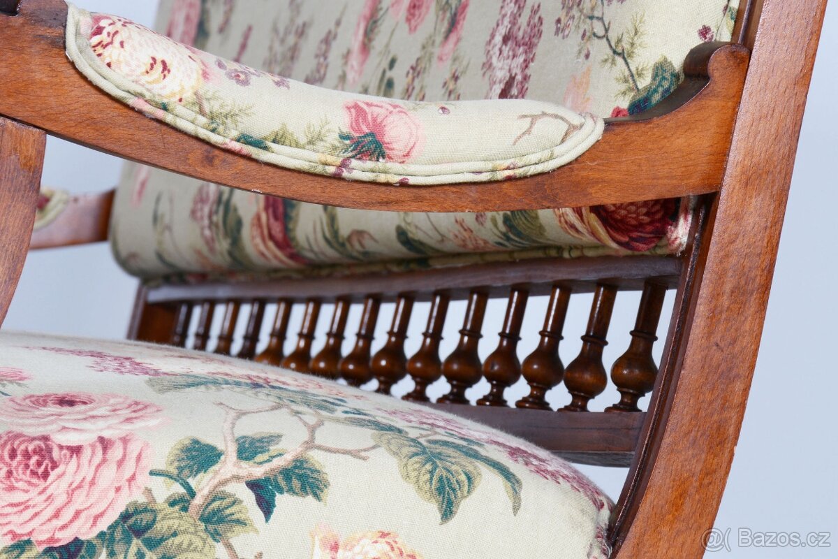 Sedací souprava-1 x sofa+6kusů křesel+oválný stůl-2792 - 15