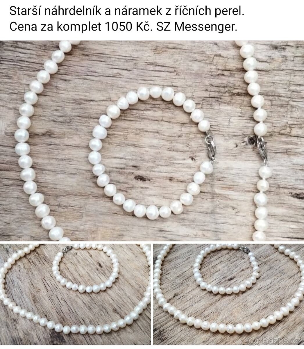 Staré šperky a doplňky viz fota. Ceny viz fota. - 15