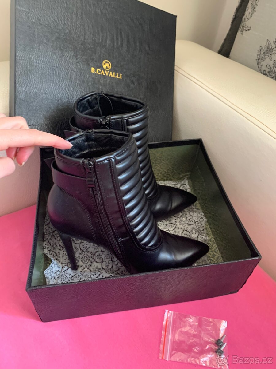 Nádherné kožené kozačky zn.B. Cavalli/top stav/nové - 15