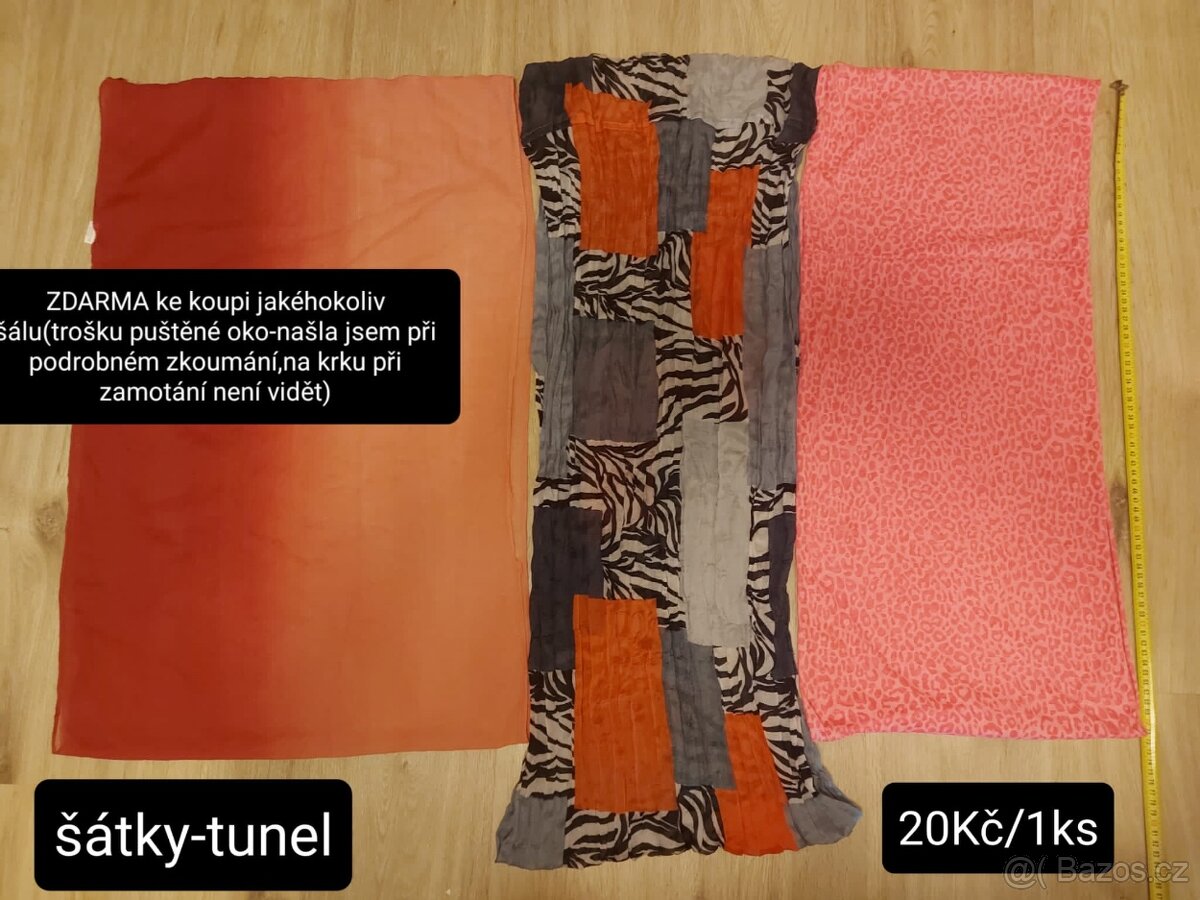 Oblečení velikost S,kšiltovka šátek šál čepice - 15