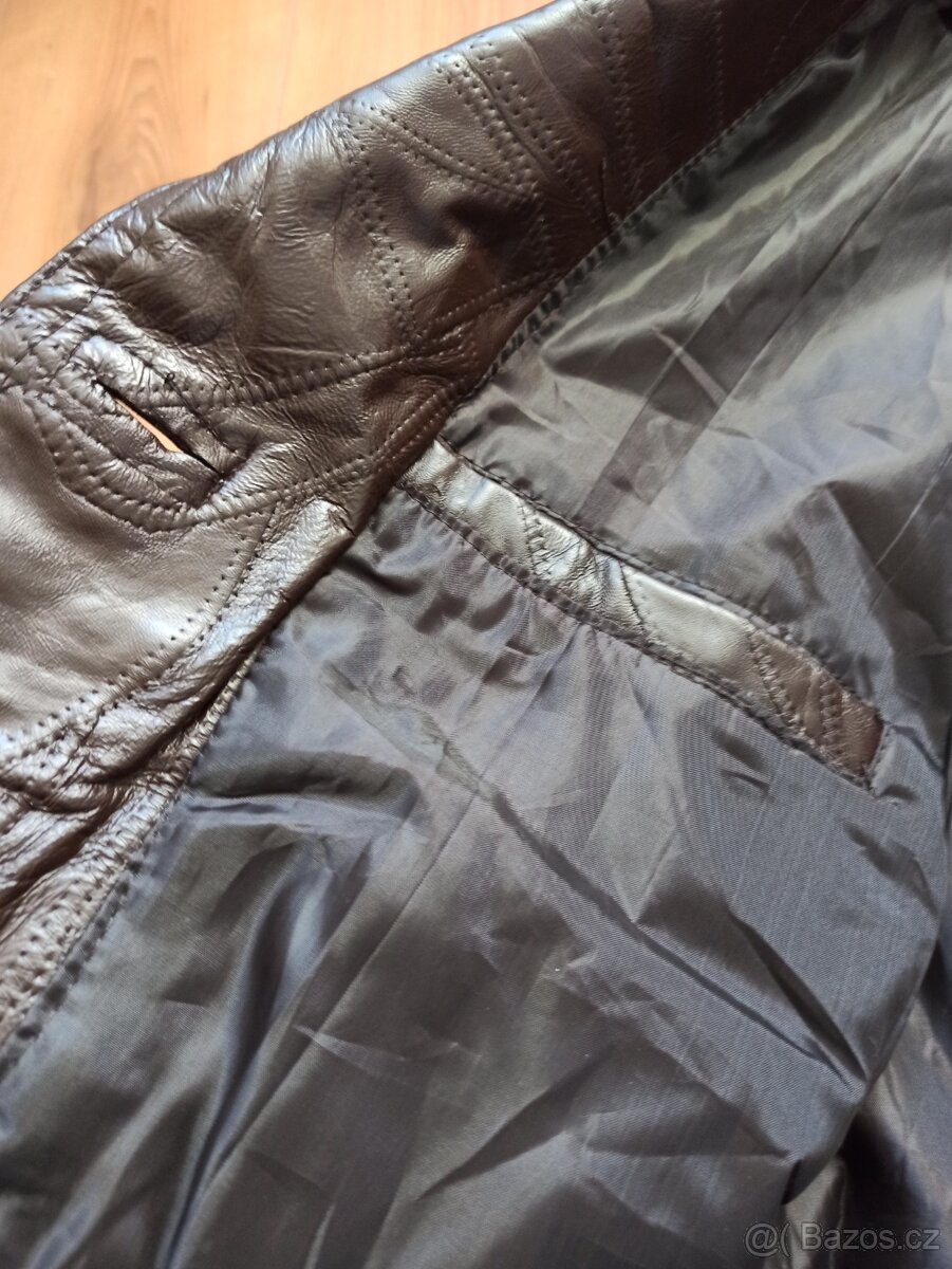 Nový kožený kabát XXL - 15