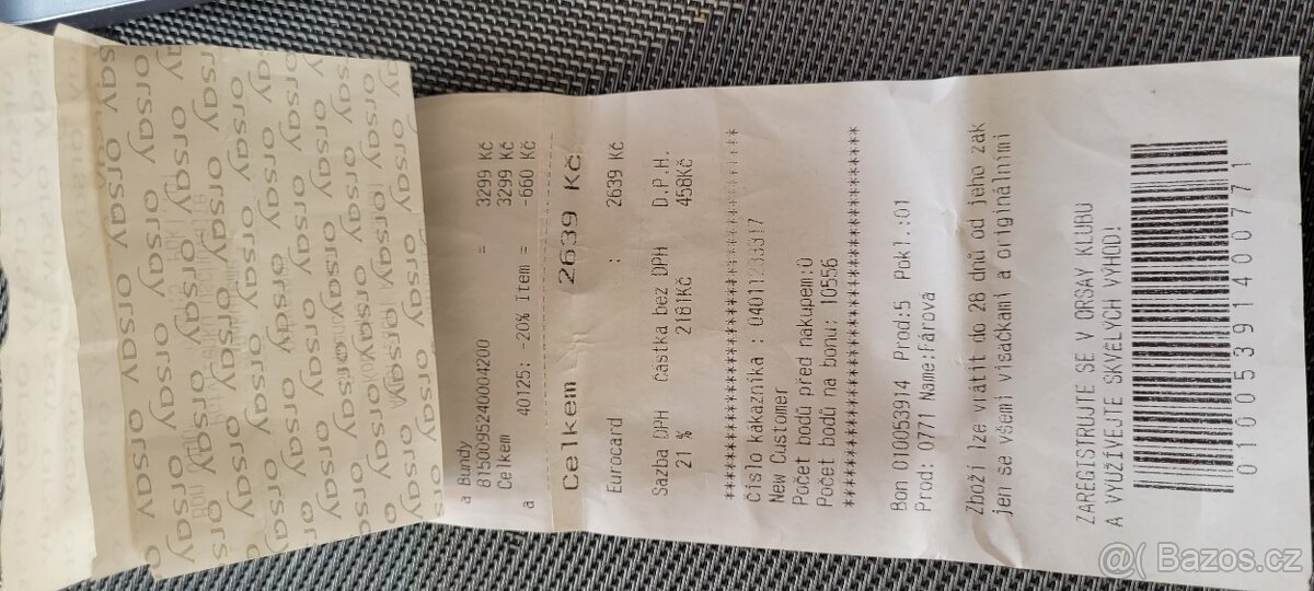 Dámská teplá péřová bunda/kabát Navy Orsay vel.42 - 15