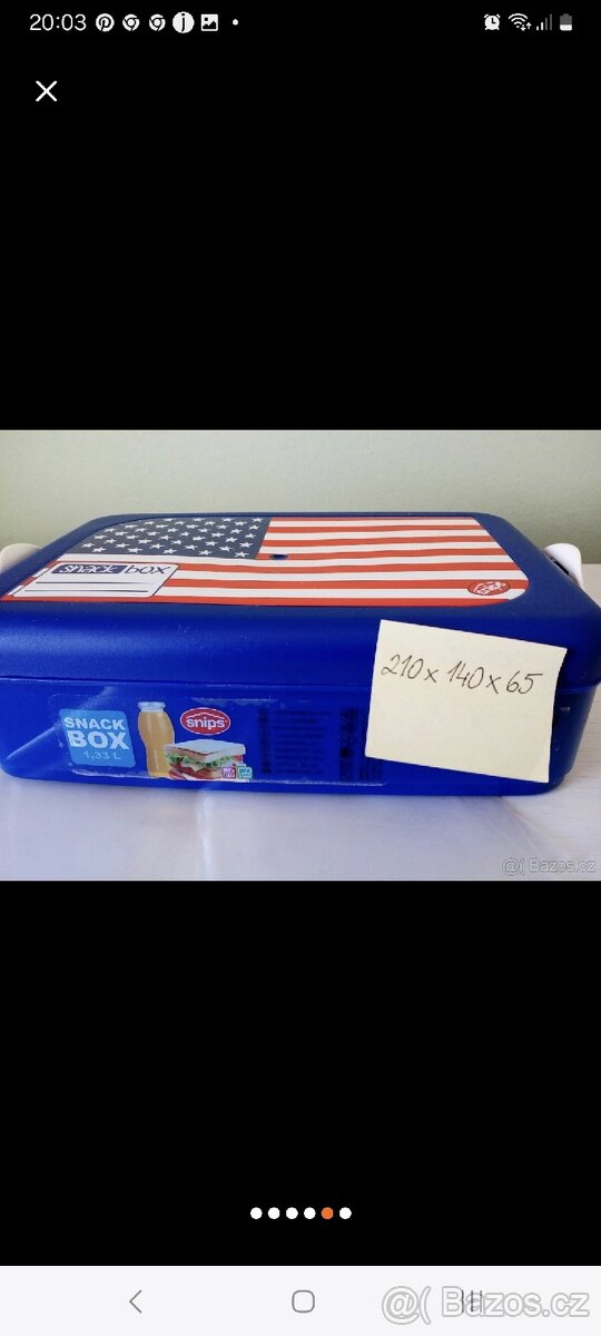 Svačinový box, dávkovač na léky, minutka,keramický nůž - 15