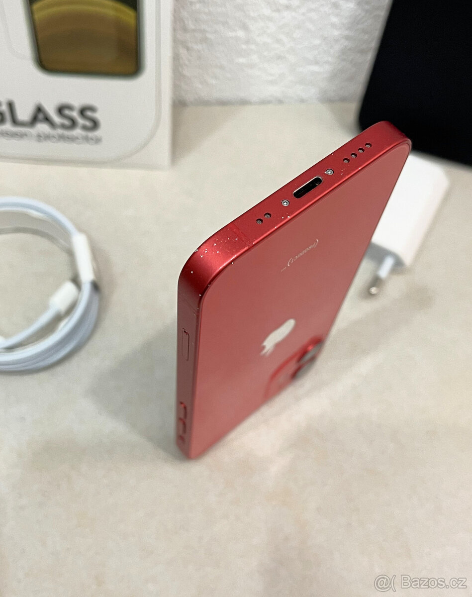 🍏 Apple iPhone 12 MINI 64GB - Red (12m. ZÁRUKA) + DÁRKY - 15