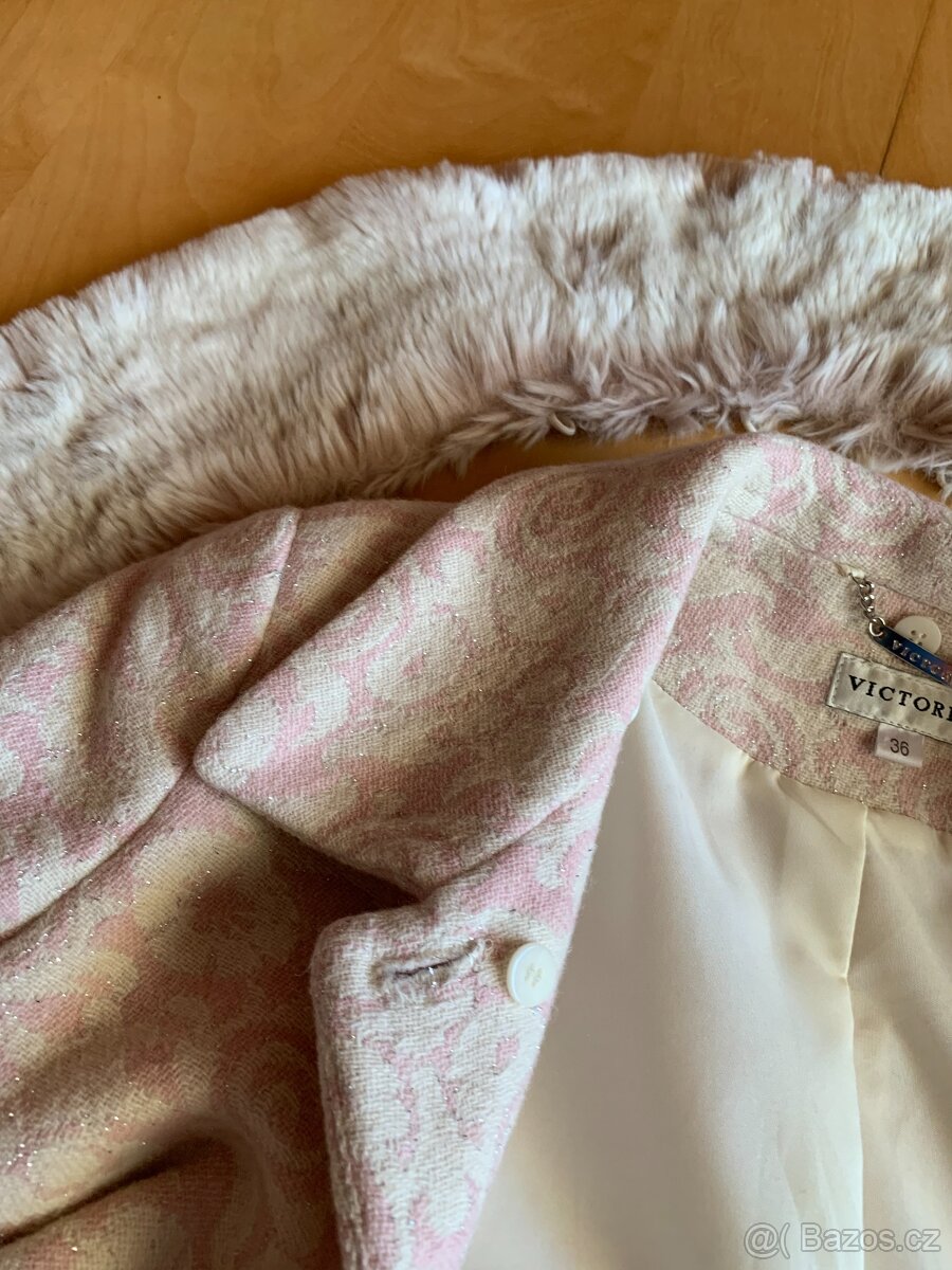 dámský vlněný značkový kabát - vel.36 - 15