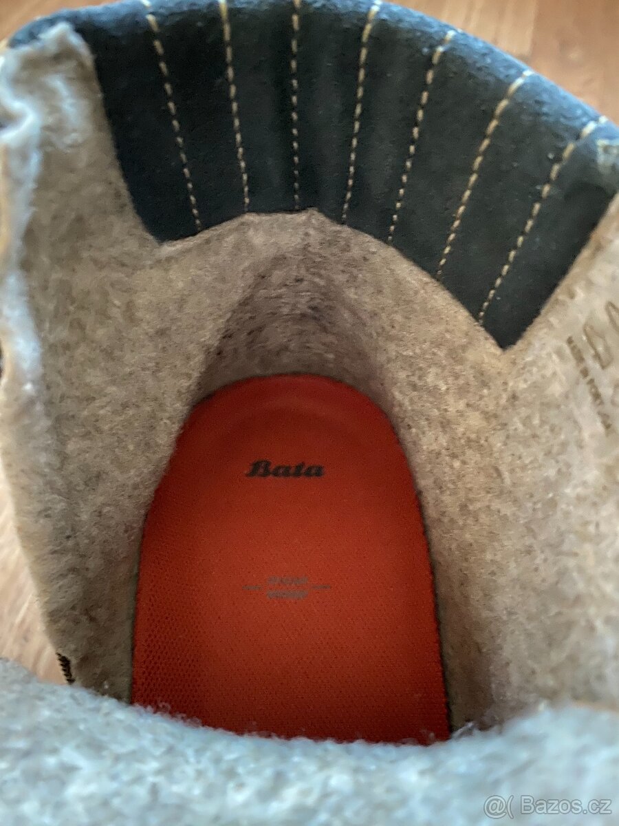 Nové pánské kožené zimní boty BAŤA s teplou podšívkou - 44 - 15