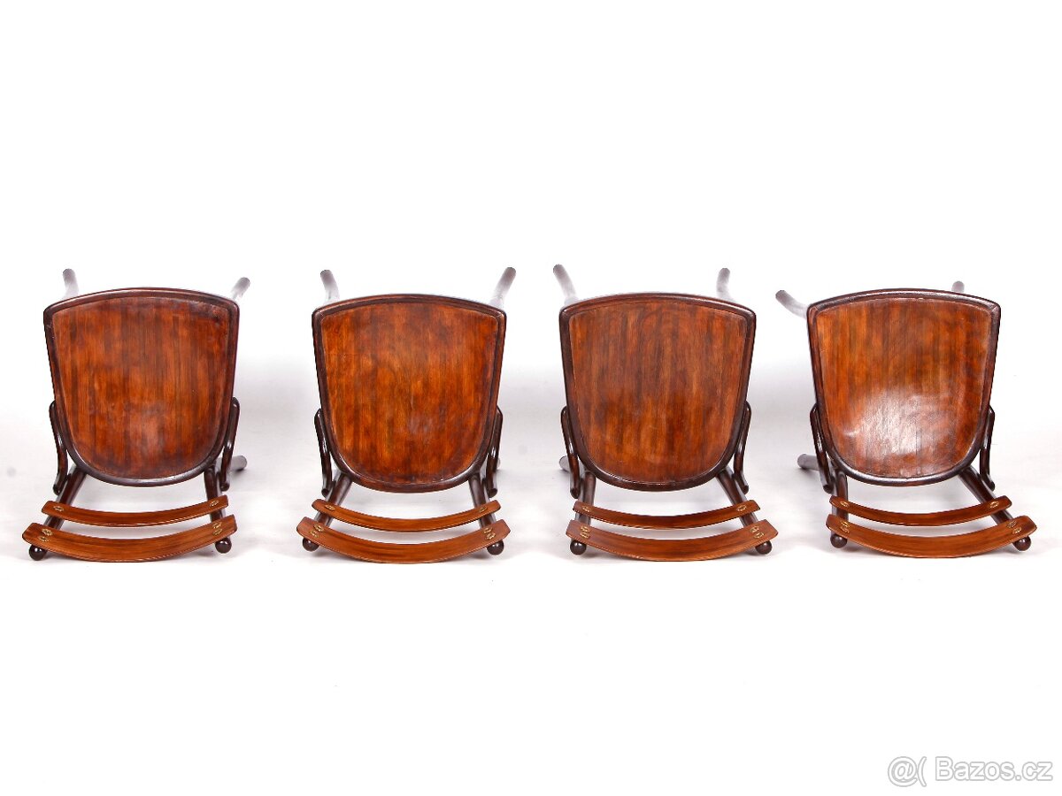 4x secesní židle GT Thonet, No 654, 1910 - 15