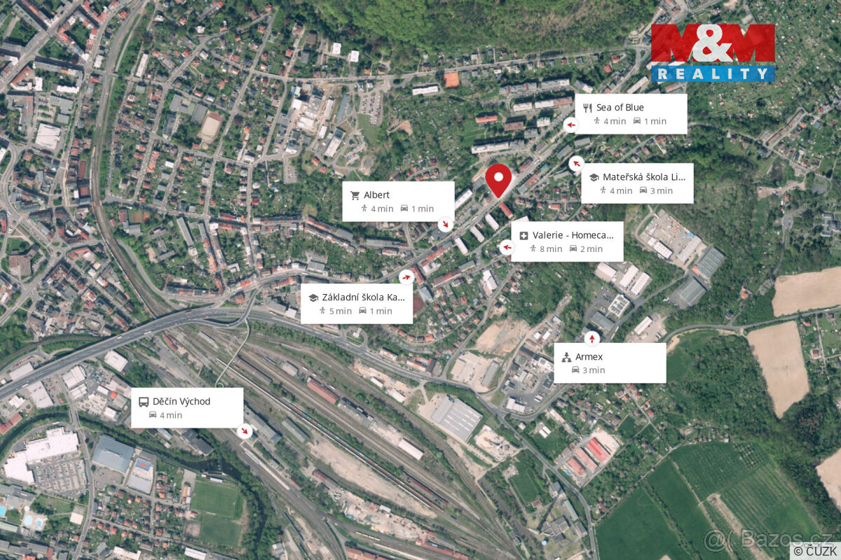 Prodej bytu 2+1, 53 m², Děčín, ul. Kamenická - 15