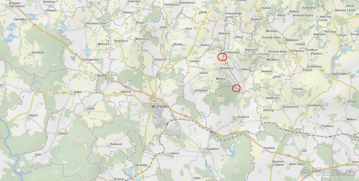 Prodám lesní pozemky v k.ú. Přeštěnice - 15