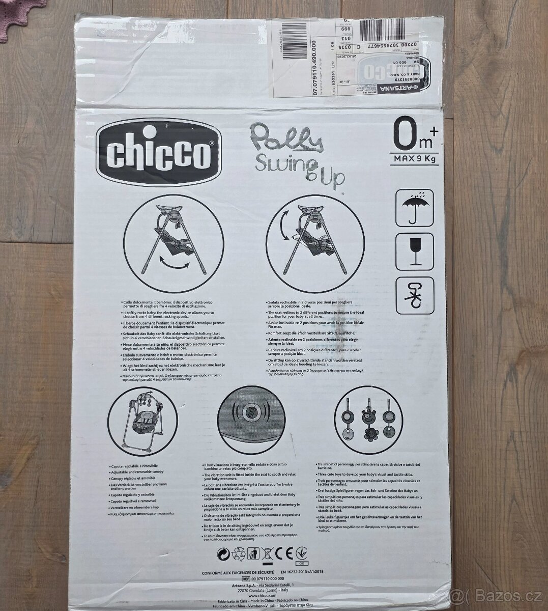 Chicco lehátko/houpačka Polly Swing Up – Silver - 15