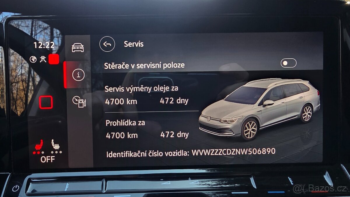 Vw Golf 8 1.5TSi, kombi, 1.majitel, super stav - 15