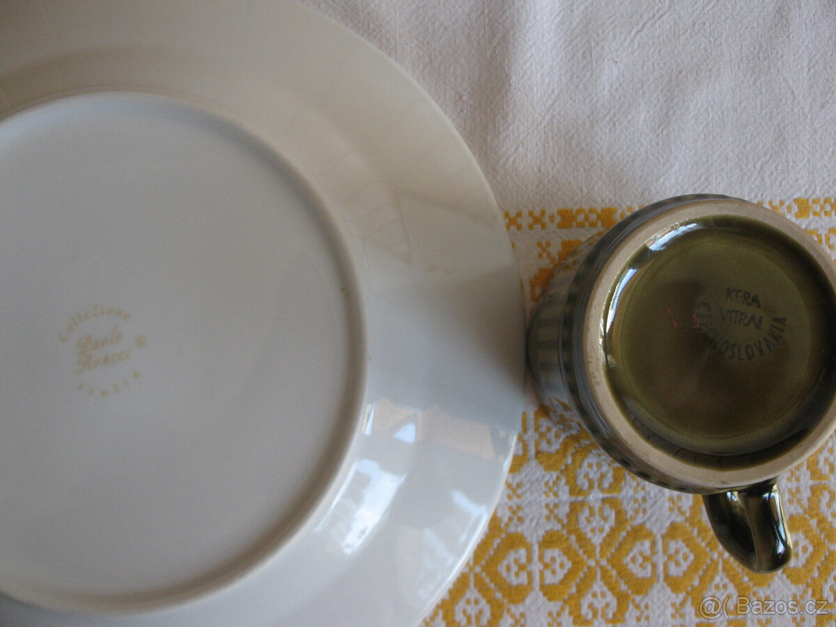 retro talíře různé i vánoční ryby,hrnky,sovy - 15