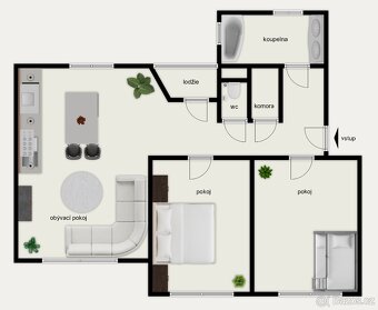 Prodej bytu 3+1 75 m² Římská, Kladno - 15