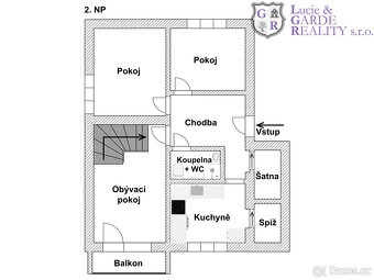 Prodej, byt 5+1, Hluboká nad Vltavou, ul. Lesní - 15