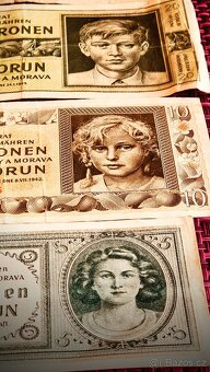 Konvolut protektorátních bankovek 5,- až 5oo,-Koru - 15