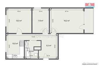 Prodej bytu 3+1, 59 m², Chodov, ul. U Porcelánky - 15
