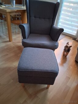 Luxusní potah na křeslo ušák - 15