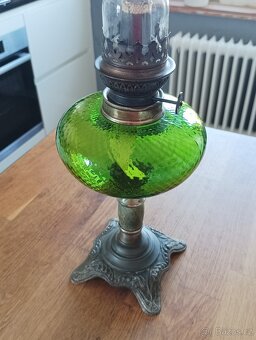 ART DECO STAROŽITNÁ PETROLEJOVÁ LAMPA GAUDARD, FRANCIE 1920 - 15