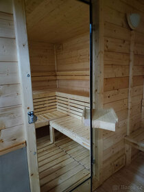 Finská venkovní sauna-Saunový domek s odpočívárnou - 15