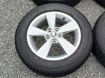Zánovní zimní orig alu Škoda Fabia 4, 185/65/15 vzorek 8mm - 15
