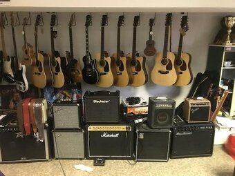 Akust. a el. kytary 6 a 12, ukulele, španělky a comba+efekty - 15