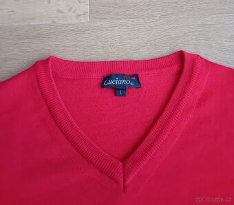 Luciano pánský svetr vel. L 100% Merino vlna nový - 15