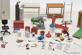 Sada vybavení dílny - diorama 1:18 AUTOart - 15