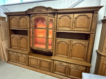 Dubová rustikální obývací stěna 325cm - 15