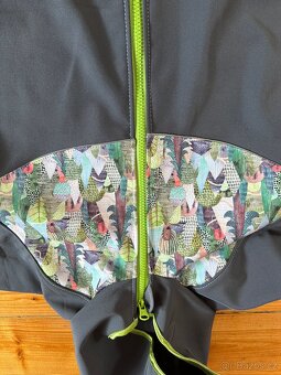 Softshell komplet tmavě šedý- stromy - 15